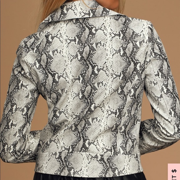 COPY - Cupcakes and Cashmere vegan snake print jacket - Picture 3 of 6